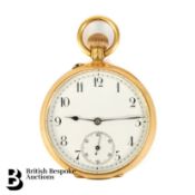 18ct Gold Le Coultre & Co Pocket Watch