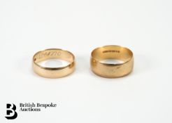 9ct Gold Wedding Bands