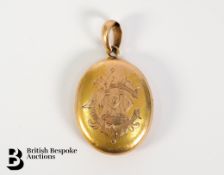 18ct Gold Portrait Locket