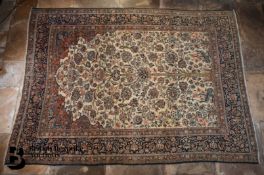 Kashan Prayer Carpet, Central Persia