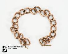 Part 9ct Gold Curb Link Bracelet
