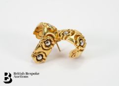 Pair of 18ct Yellow Gold Earrings