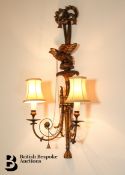 Pair of Giltwood and Composition Wall Lights