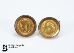 George V Half Sovereign Cufflinks