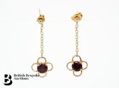 Pair of Garnet Earrings