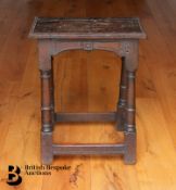 18th Century Oak Joint Stool