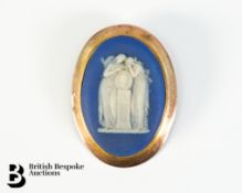 9ct Gold Wedgwood Cameo Brooch