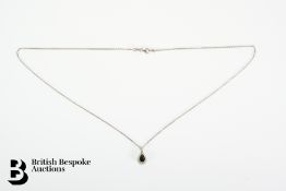 18ct Sapphire and Diamond Pendant