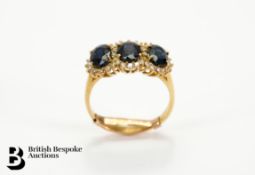 9ct Sapphire and Diamond Ring