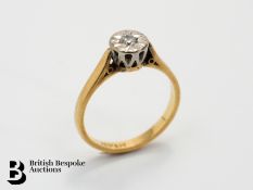 18ct Gold and Platinum Diamond Ring