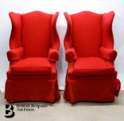 Pair of Ralph Lauren Wing Back Chairs