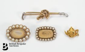 9ct Gold Horse Stock Pin