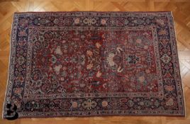Kashan Prayer Rug Central Persia
