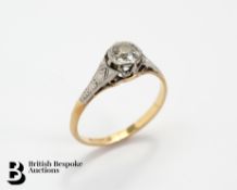 18ct Yellow Gold Diamond Ring