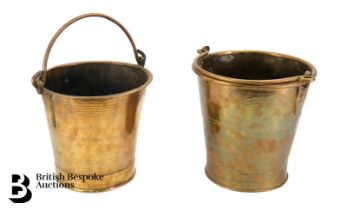 Pair of Indian Campaign Buckets