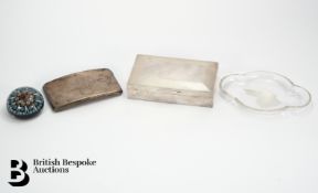 Silver Cigarette Box and Case