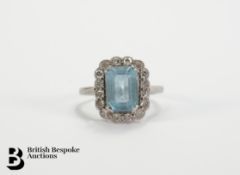 18ct Gold Aquamarine Ring