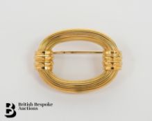 Oval Rope Brooch