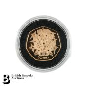 The Royal Mint - 50p Gold Proof Coin, 25th Anniversary of the EU
