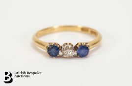18ct Gold, Sapphire and Diamond Ring