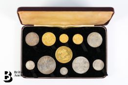 1887 Queen Victoria Gold Sovereign Specimen Set
