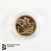 Queen Elizabeth II 2015 Gold Full Sovereign