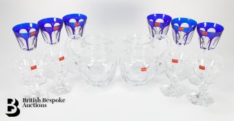 BACCARAT Harcourt Blue and Clear Glass