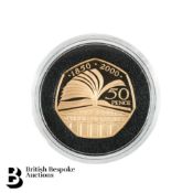 The Royal Mint - 50p Gold Proof Coin, 150 Years of the Public Library
