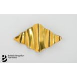 18ct Gold Stylistic Brooch