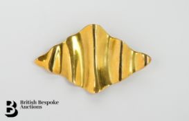 18ct Gold Stylistic Brooch