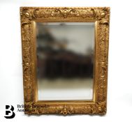 Large Contemporary Gilt Framed Hall Mirror