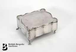 Edwardian Silver Jewellery Casket