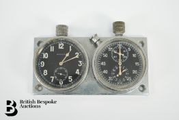 Vintage Motoring Dash Clock and Chronometer