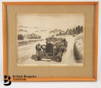 20th Century Etching and 19th Century Engravings