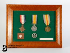 Framed WWI Medals