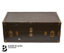 Vintage Brown Steamer Trunk