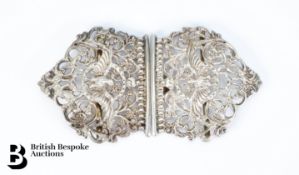 Victorian Silver Belt Buckle