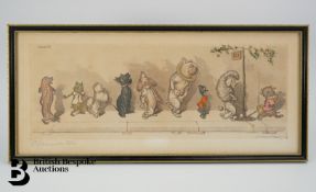 Three Boris o' Klein Signed Coloured Etichings