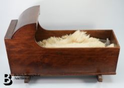 Vintage Oak Infant Crib