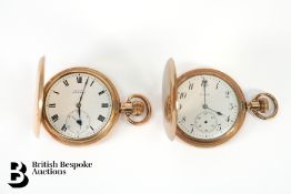 Gold Plated Full Hunter Pocket Watches