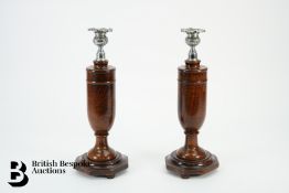 Pair of Turned Candlesticks