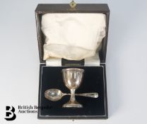 Silver Bowl, Tankard, Egg Cup and Spoon