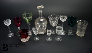 Quantity of Victorian and Edwardian Glass