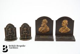 Pair of Bronze Bookends