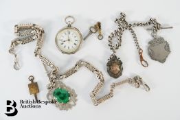 Lady's Silver Continental Pocket Watch