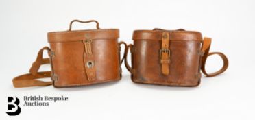 Two Pairs of WWI Military Field Binoculars
