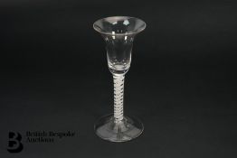 19th Century Twisted Stem Glass