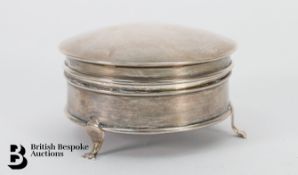 Silver Circular Trinket Box