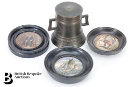 Three Framed Pot Lids