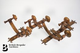 Two Wrought Metal Wall Sconces